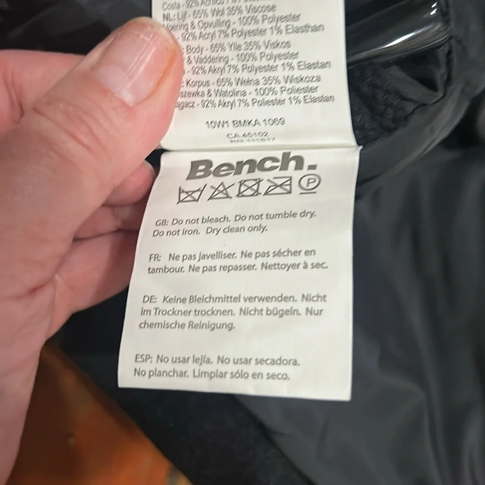 Bench Charcoal Hooded Toggle Jacket